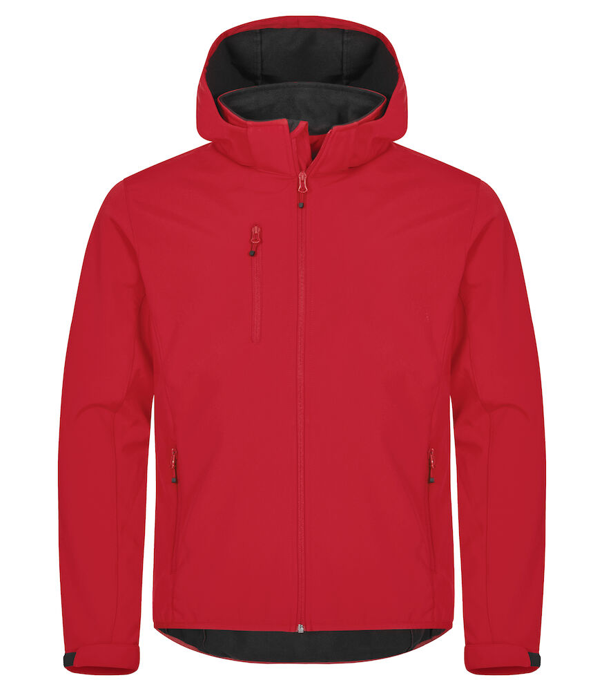 Clique Classic Mens Softshell Hooded Jacket | Recycled Waterproof | 5 Colours | XS-5XL - Summer Jacket - Logo Free Clothing