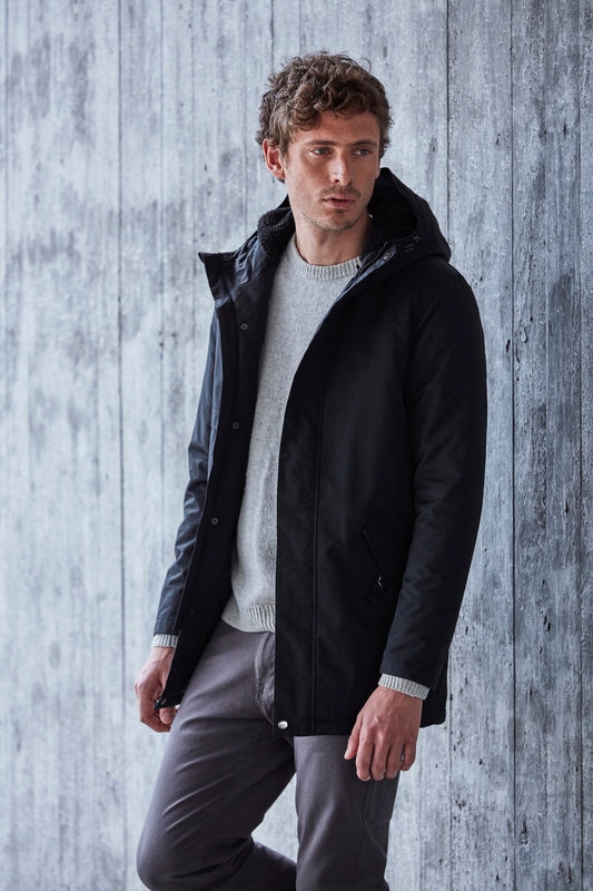 Clique Creston Padded Parka Coat | Unisex | Waterproof | Hooded | Black | XS-3XL