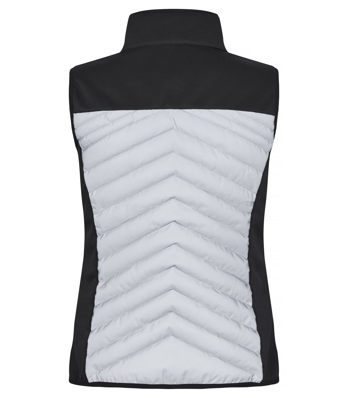 Clique Utah Ladies Reflective Gilet | Lightly Padded Body Warmer | Black & Grey Material | XS-2XL