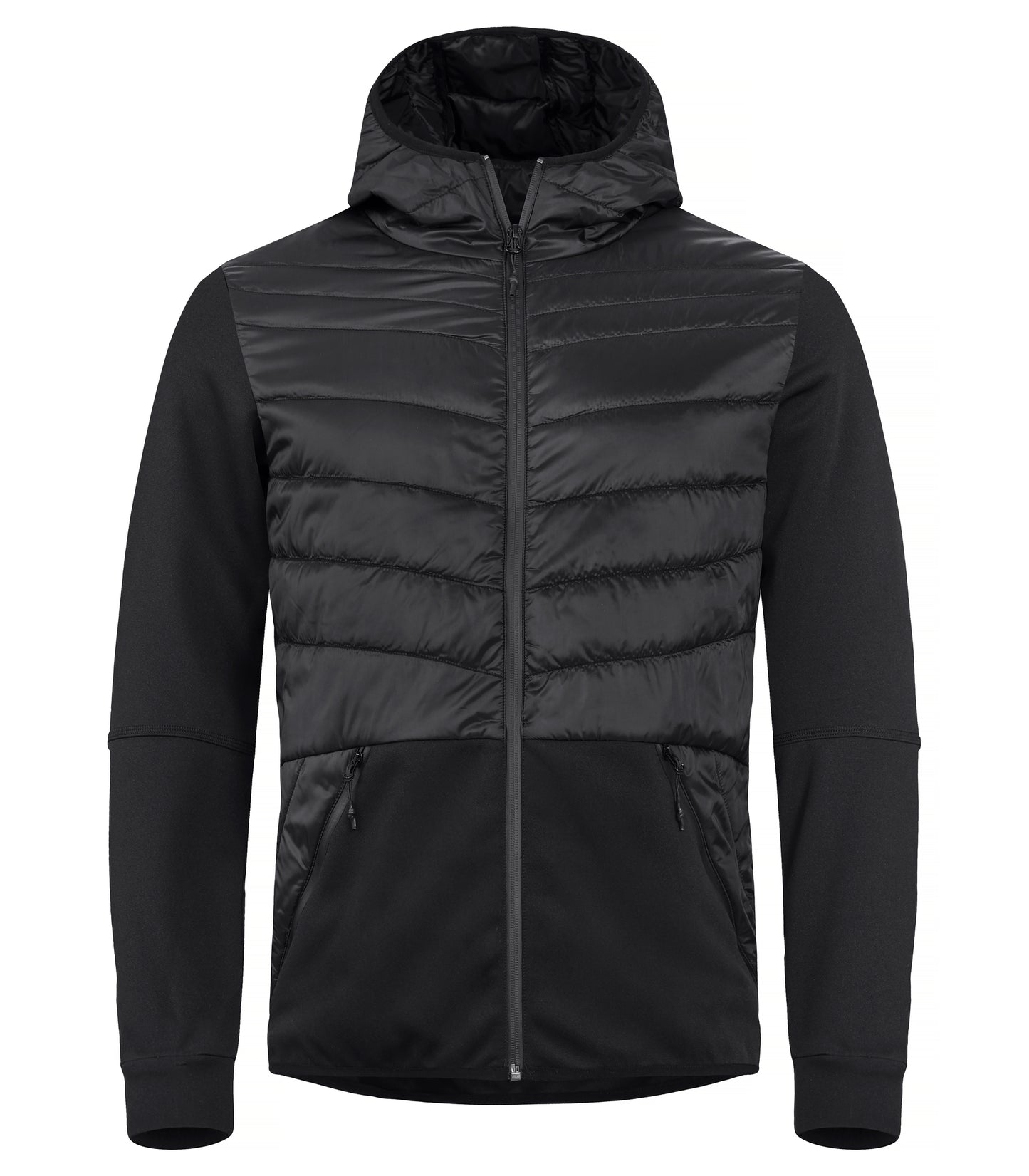 Clique Utah Men's Jacket | Lightly Padded | Hooded | Reflective or Black | XS-3XL