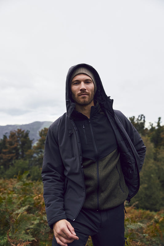 Clique Padded Men's Softshell Jacket | Hooded | Waterproof | Microfleece | 6 Colours | XS-4XL