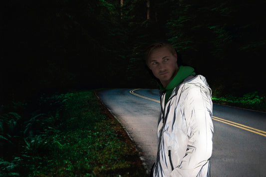 Clique Hardy Windbreaker Jacket | Reflective | Unisex | Hood | Mesh Lining | Grey | XS-3XL