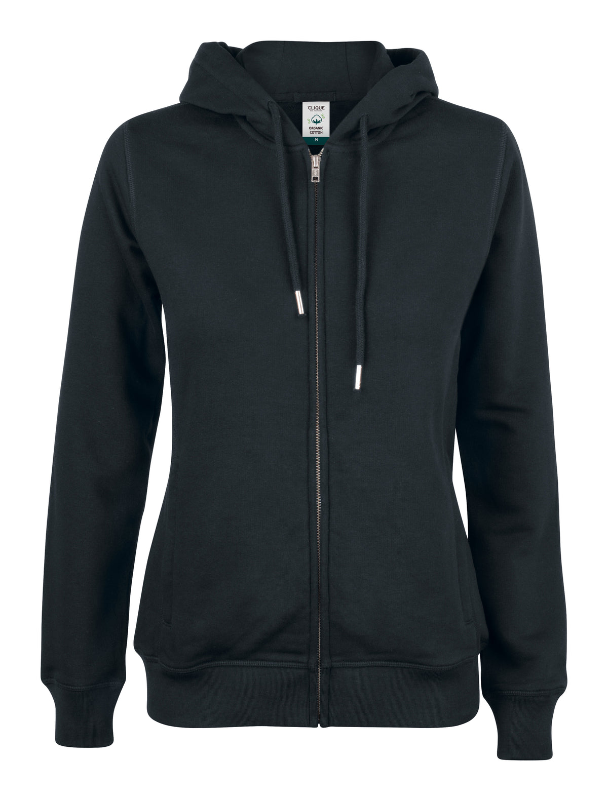Clique Premium Organic Cotton Ladies Zip-Up Hoodie | Hooded Jacket | 5 Colours | XS-2XL - Hoodie - Logo Free Clothing