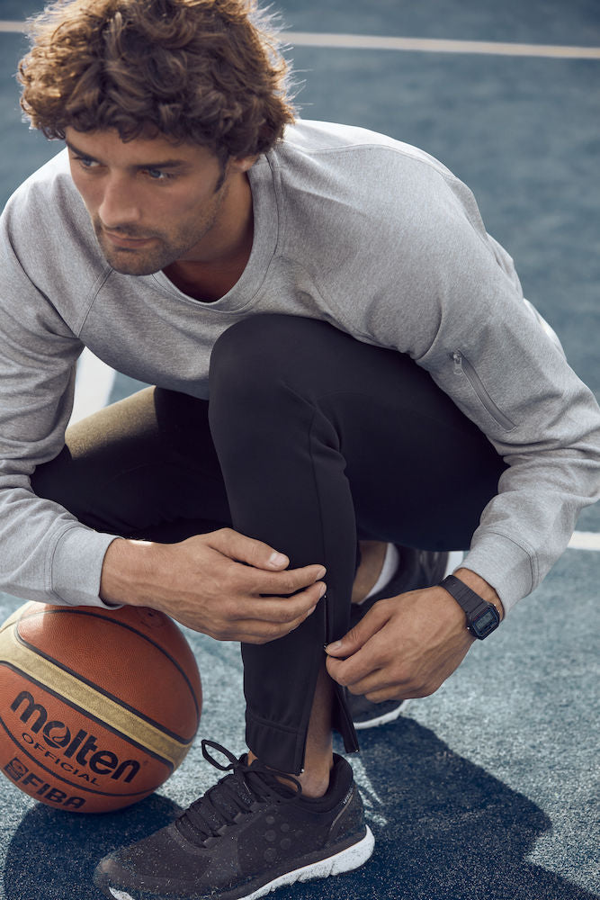 Clique Basic Active Track Pants | Unisex Athletic Joggers | Zip Pockets | 3 Colours | XS-2XL - Trousers - Logo Free Clothing