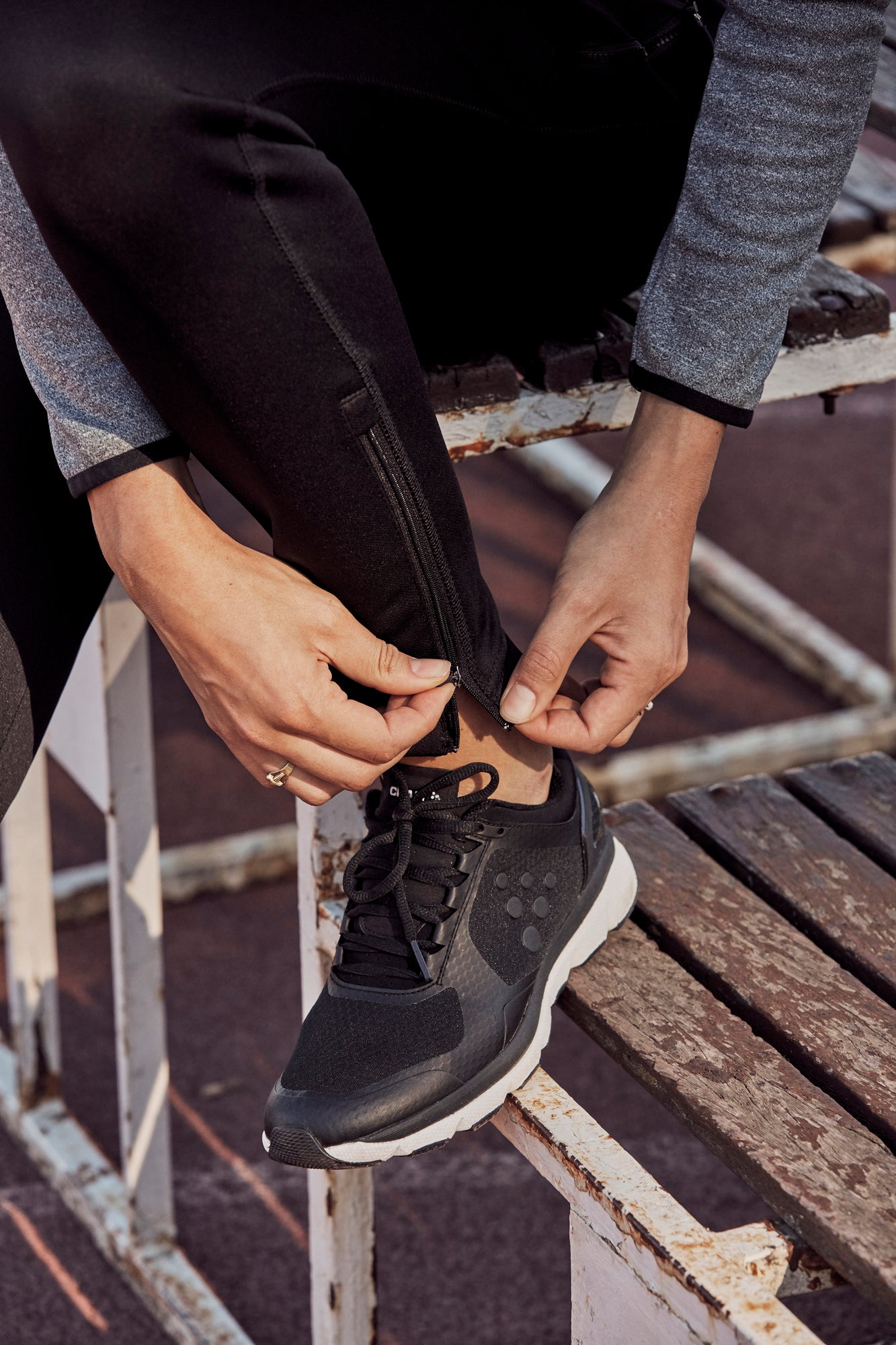 Clique Odessa Unisex Track Pants | Athletic Joggers | Zip Pockets | Grey or Black | XS-2XL