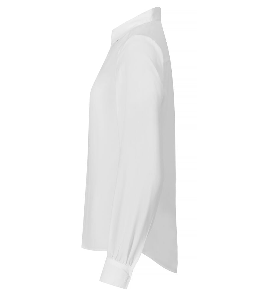 Clique Libby Ladies Blouse | Light Chiffon | Semi-Opaque Material | Black or White | XS-2XL - Shirt - Logo Free Clothing