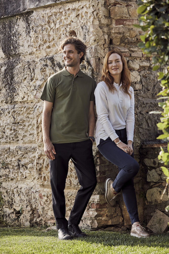 Clique Basic Pocket Polo Shirt | Long Sleeve | Unisex | Ringspun Cotton | 6 Colours | XS-4XL - Polo Shirt - Logo Free Clothing