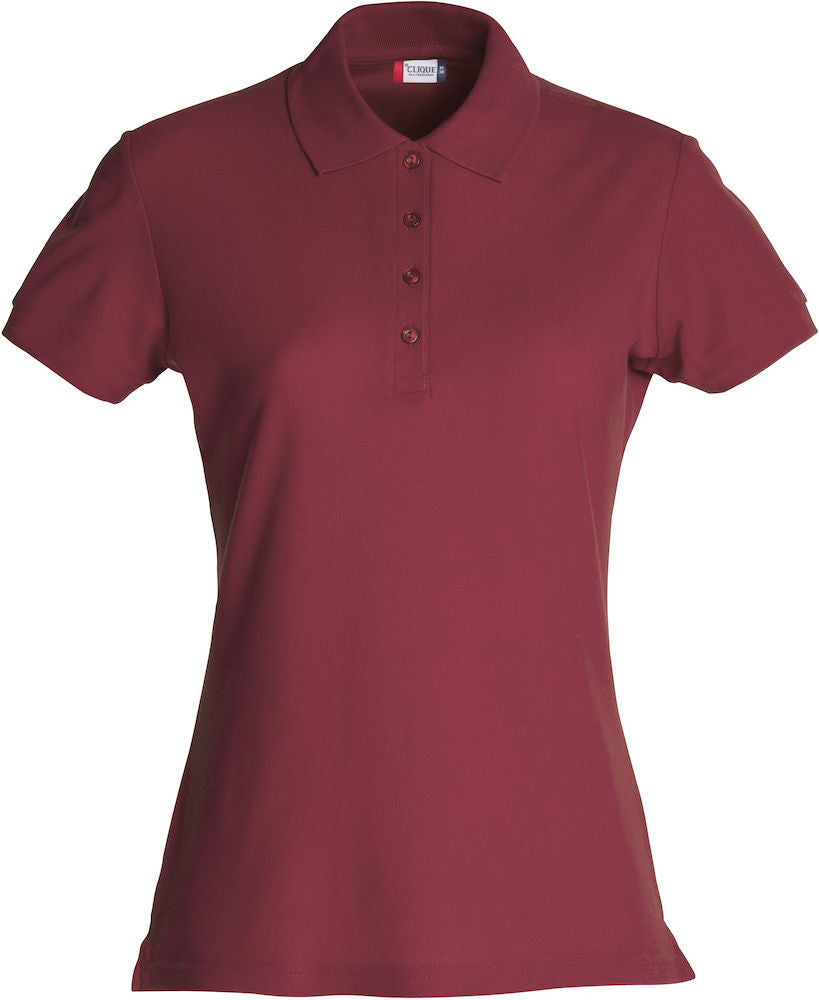 Clique Basic Ladies Polo Shirt | Cotton Polo Top | Flat Knit Collar | 16 Colours | XS-2XL - Polo Shirt - Logo Free Clothing