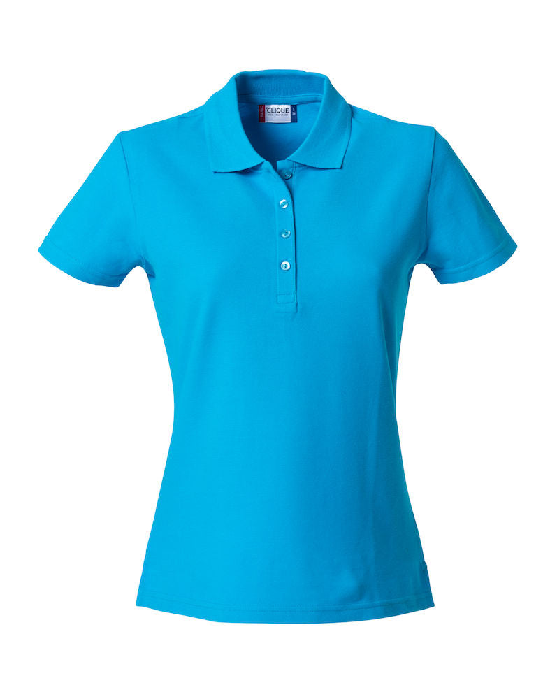 Clique Basic Ladies Polo Shirt | Cotton Polo Top | Flat Knit Collar | 16 Colours | XS-2XL - Polo Shirt - Logo Free Clothing