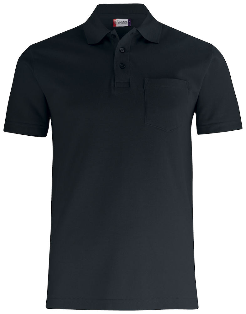 Clique Basic Pocket Polo Shirt | Short Sleeve | Unisex | Ringspun Cotton | 6 Colours | XS-4XL - Polo Shirt - Logo Free Clothing