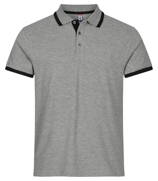 Clique Austin Unisex Polo Shirt | Pique Cotton Polo | Contrast Stripes | 4 Colours | XS-3XL - Polo Shirt - Logo Free Clothing
