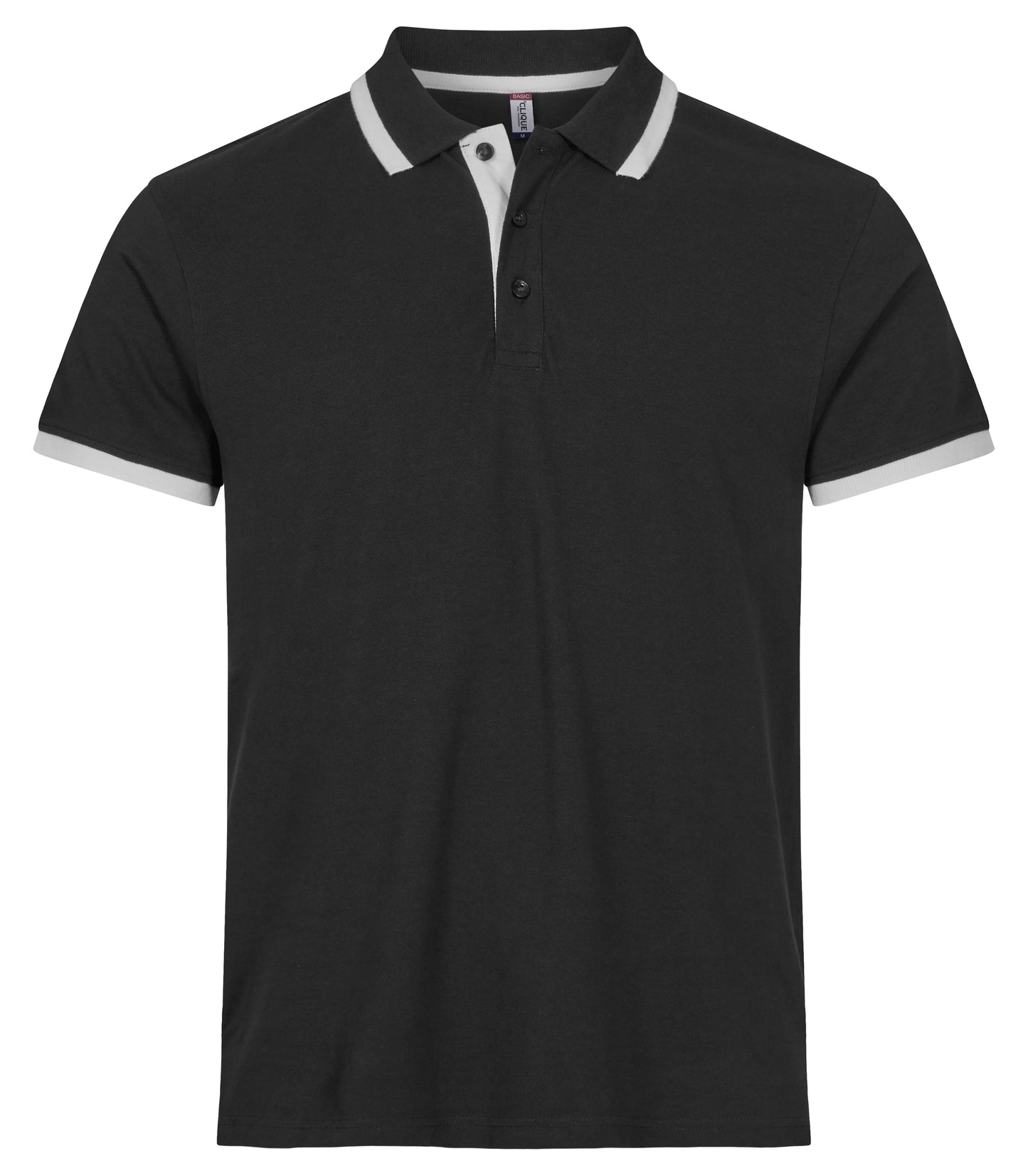 Clique Austin Unisex Polo Shirt | Pique Cotton Polo | Contrast Stripes | 4 Colours | XS-3XL - Polo Shirt - Logo Free Clothing