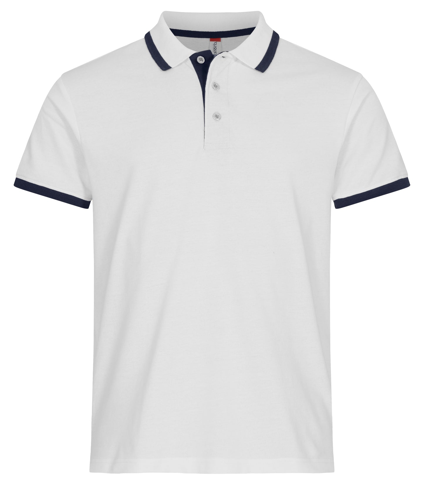Clique Austin Unisex Polo Shirt | Pique Cotton Polo | Contrast Stripes | 4 Colours | XS-3XL - Polo Shirt - Logo Free Clothing