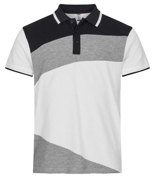 Clique Conrad Unisex Polo Shirt | Pique Cotton Polo | Colour Blocks | 2 Colours | XS-3XL - Polo Shirt - Logo Free Clothing