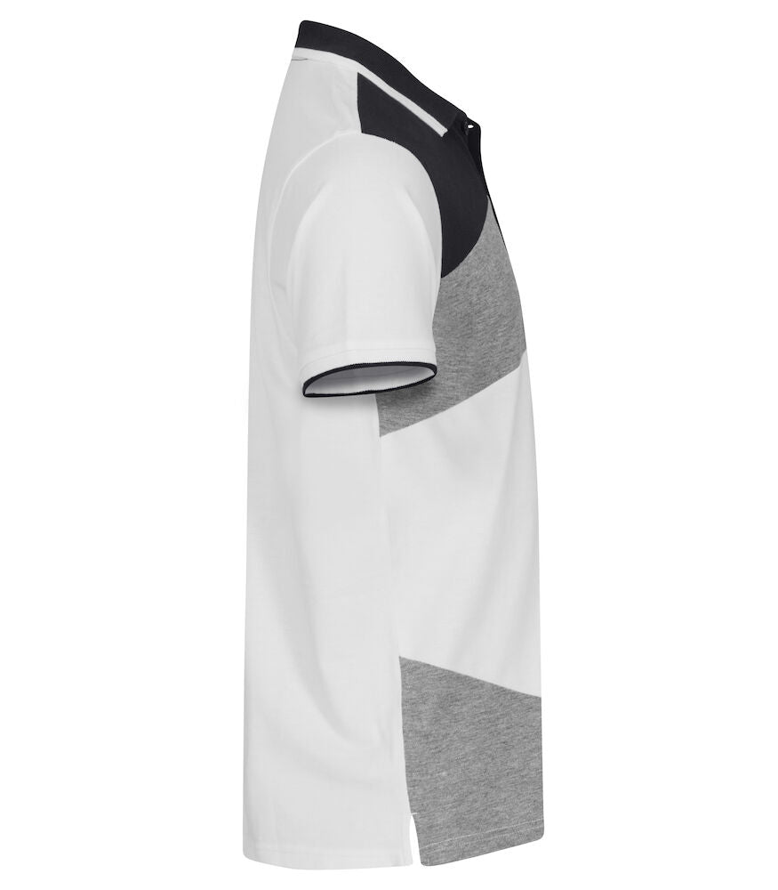 Clique Conrad Unisex Polo Shirt | Pique Cotton Polo | Colour Blocks | 2 Colours | XS-3XL - Polo Shirt - Logo Free Clothing