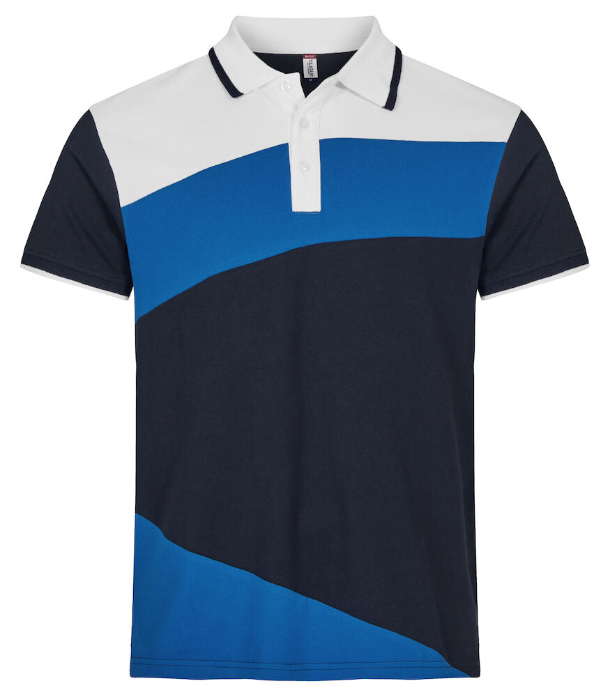 Clique Conrad Unisex Polo Shirt | Pique Cotton Polo | Colour Blocks | 2 Colours | XS-3XL - Polo Shirt - Logo Free Clothing
