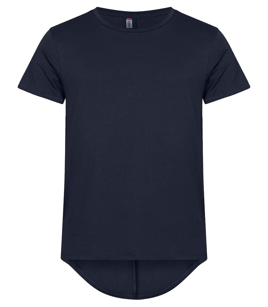 Clique Brooklyn T-Shirt | Mens Cotton Tee | Dropped Back Hem | 4 Colours | XS-3XL - Tee Shirt - Logo Free Clothing