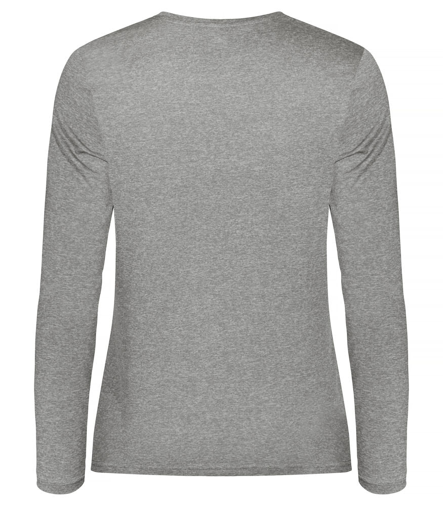 Clique Basic Active Long Sleeve Top | Ladies Activewear T-Shirt | Spun Dyed | 2 Colours | XS-2XL - Tee Shirt - Logo Free Clothing