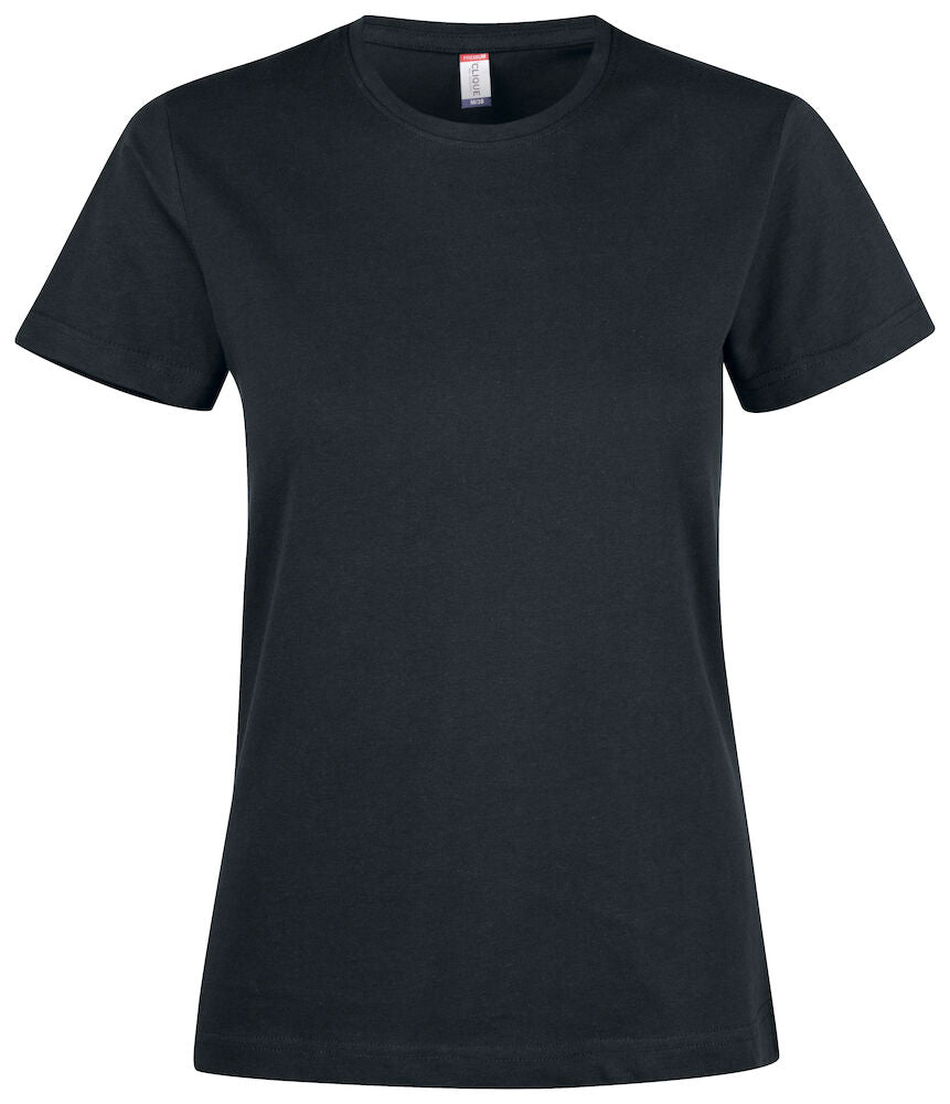 Clique Premium Fashion T-Shirt | Ladies Cotton Tee Shirt | Pre-Shrunk | 4 Colours | XS-2XL - Tee Shirt - Logo Free Clothing
