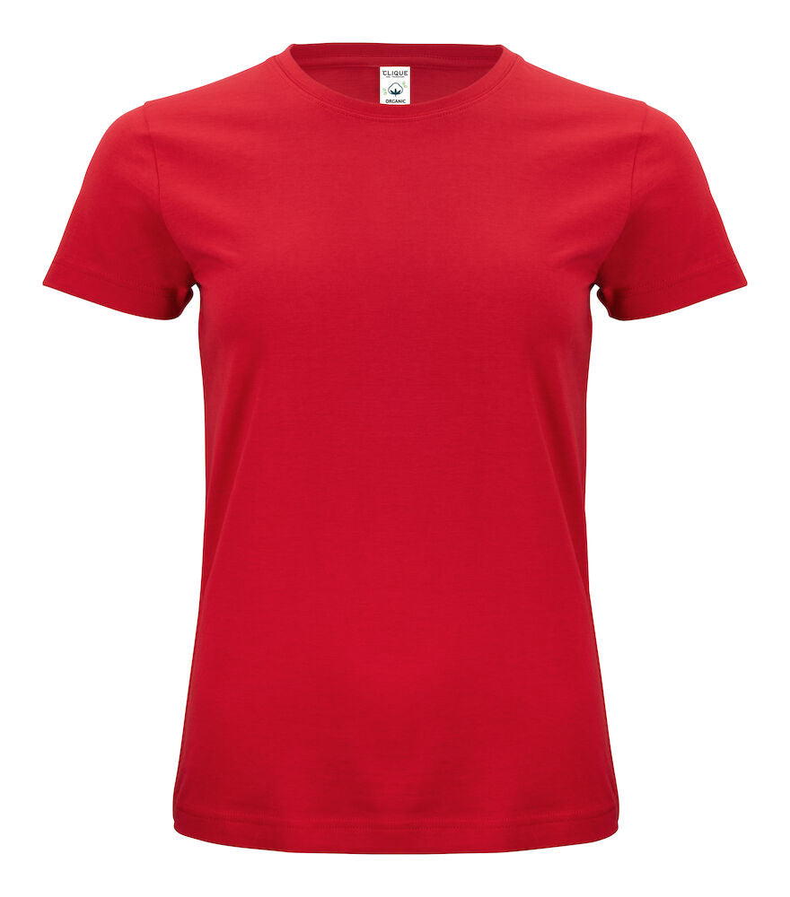 Clique Classic Organic Cotton Ladies T-Shirt | Pre-Shrunk | Super Soft | 12 Colours | XS-2XL - Tee Shirt - Logo Free Clothing