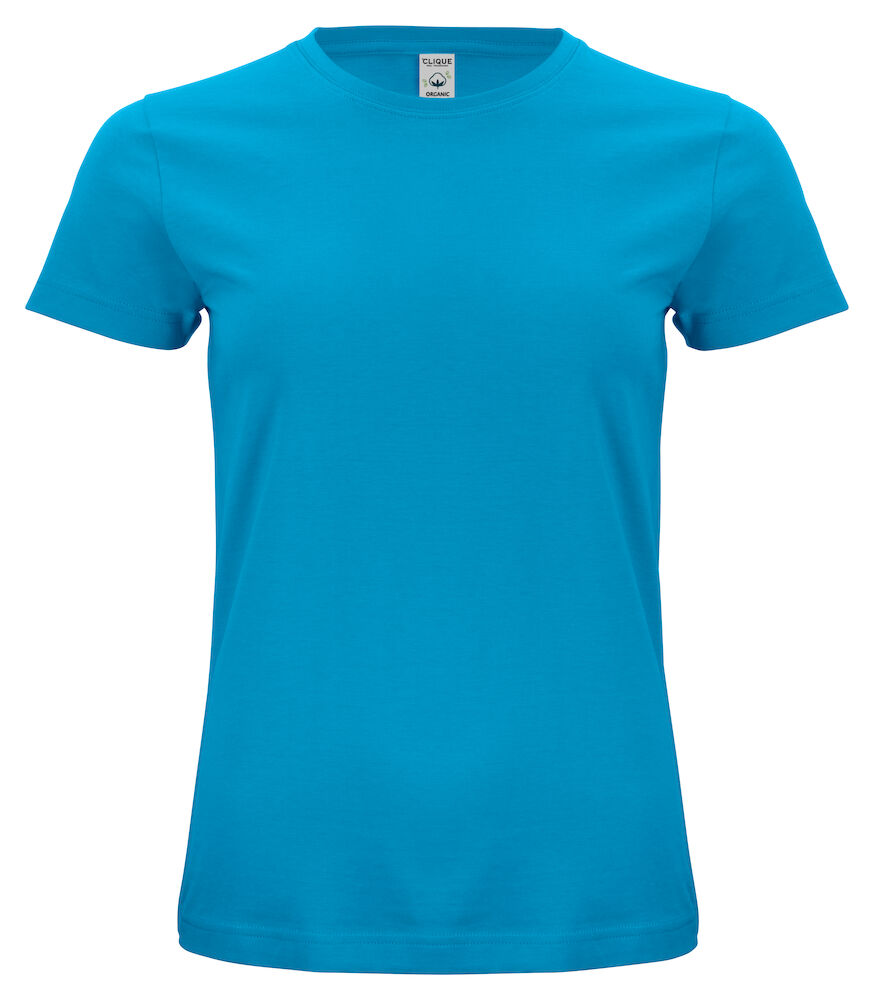 Clique Classic Organic Cotton Ladies T-Shirt | Pre-Shrunk | Super Soft | 12 Colours | XS-2XL - Tee Shirt - Logo Free Clothing