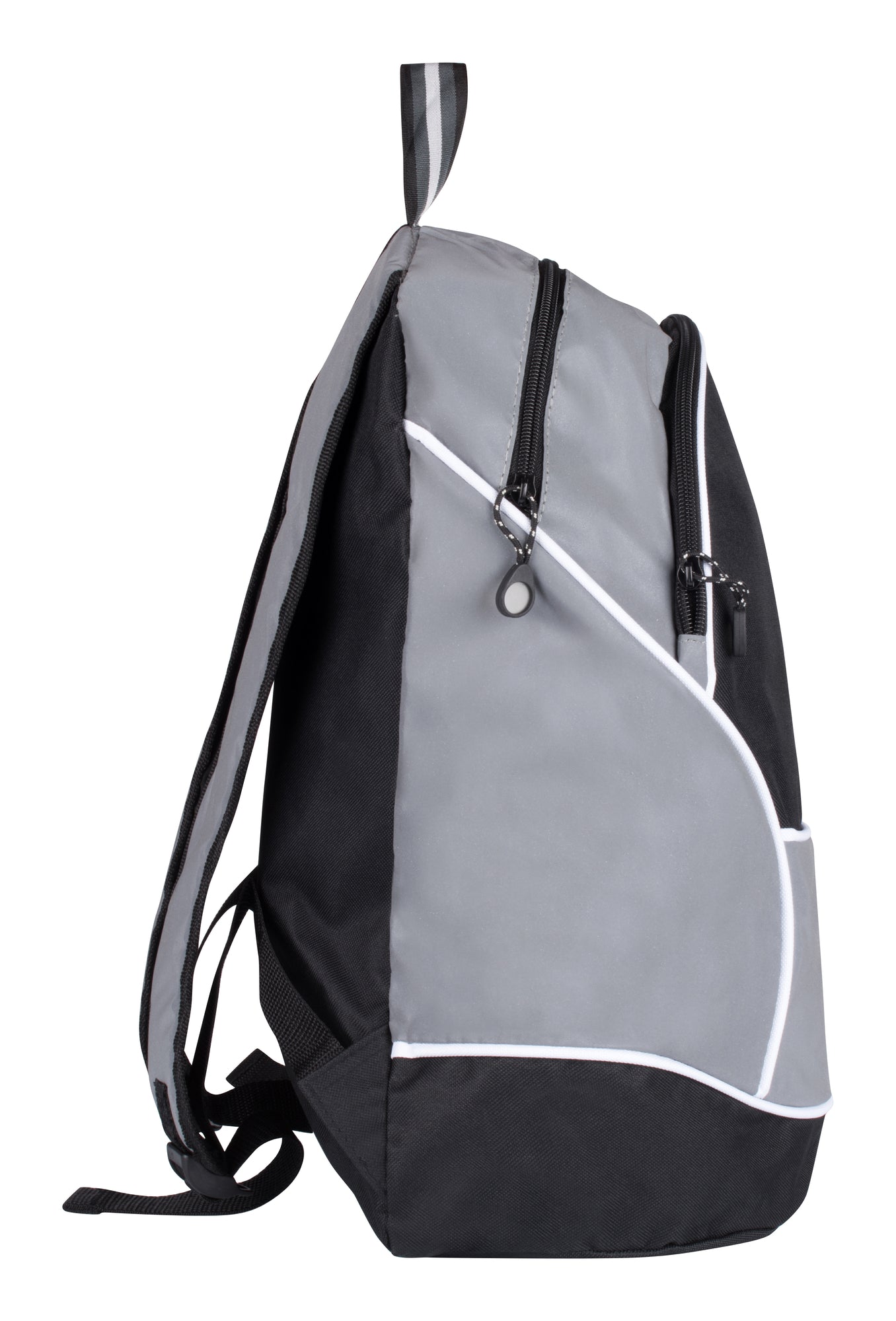 Clique Reflective Backpack | Two Zipped Compartments | 21 Litre Rucksack | Mesh Pocket | Reflective Panels