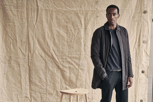 Cutter & Buck Bellevue Men's Trench Coat | Padded Waterproof Jacket | Navy or Grey | S-4XL