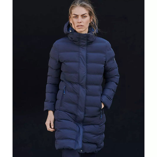 Cutter & Buck Wenatchee Ladies Padded Puffer Jacket | Long | Hood | Navy or Black | XS-2XL