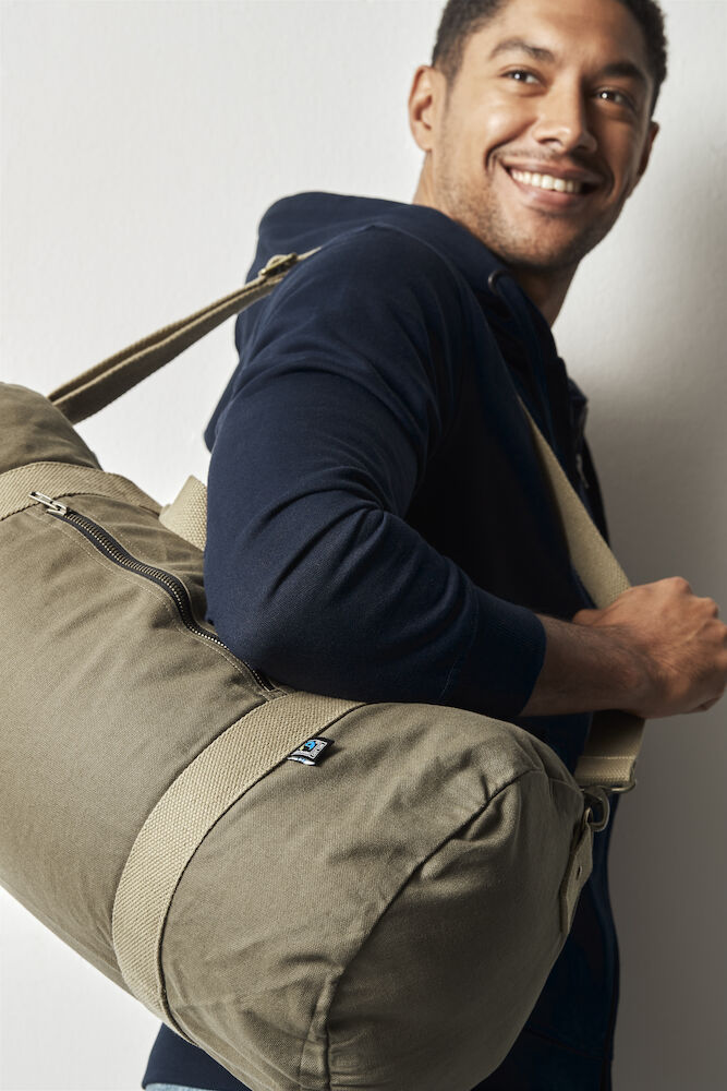 Cottover Canvas Duffle Bag | Fairtrade Organic Cotton Holdall | GOTS | Weekend Bag | 2 Colours - Bag - Logo Free Clothing
