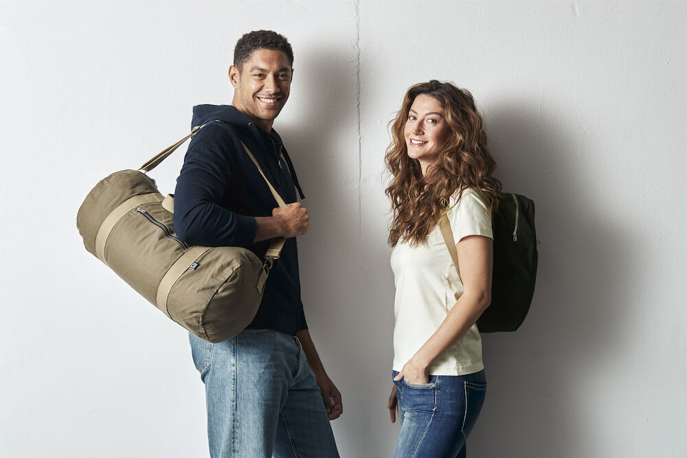 Cottover Canvas Duffle Bag | Fairtrade Organic Cotton Holdall | GOTS | Weekend Bag | 2 Colours - Bag - Logo Free Clothing