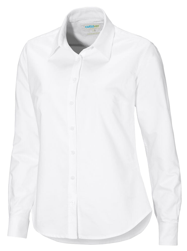 Cottover Oxford Shirt | Ladies Fit | GOTS Organic Cotton | Fairtrade | 2 Colours | XS-3XL - Shirt - Logo Free Clothing