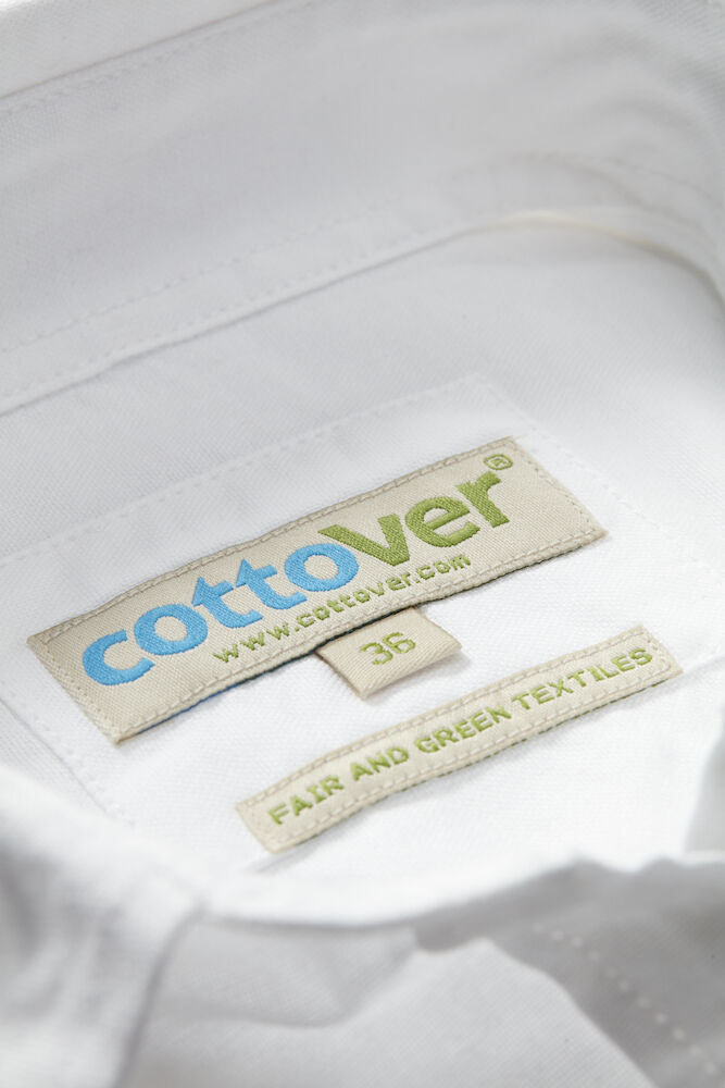 Cottover Oxford Shirt | Mens Slim Fit | GOTS Organic Cotton | Fairtrade | 2 Colours | XS-3XL - Shirt - Logo Free Clothing