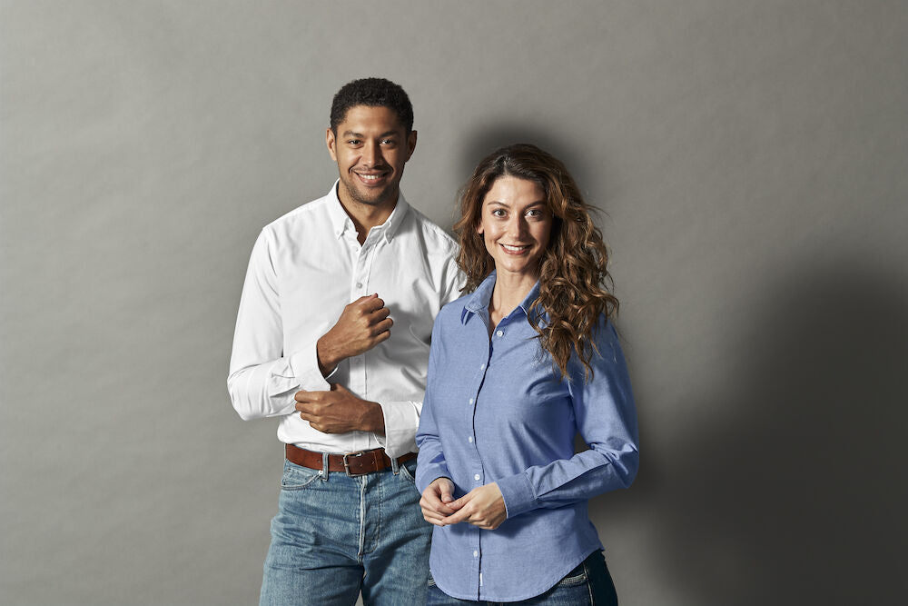 Cottover Oxford Shirt | Mens Slim Fit | GOTS Organic Cotton | Fairtrade | 2 Colours | XS-3XL - Shirt - Logo Free Clothing