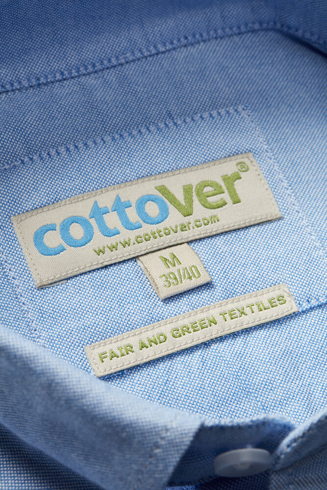 Cottover Oxford Shirt | Mens Slim Fit | GOTS Organic Cotton | Fairtrade | 2 Colours | XS-3XL - Shirt - Logo Free Clothing