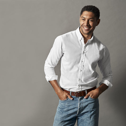 Cottover Oxford Shirt | Mens Slim Fit | GOTS Organic Cotton | Fairtrade | 2 Colours | XS-3XL - Shirt - Logo Free Clothing