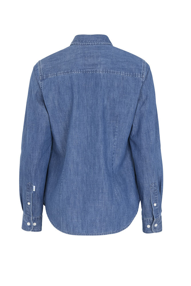 Cottover Denim Shirt | Ladies Organic Cotton Shirt | GOTS | Fairtrade | Sustainable | XS-3XL - Shirt - Logo Free Clothing