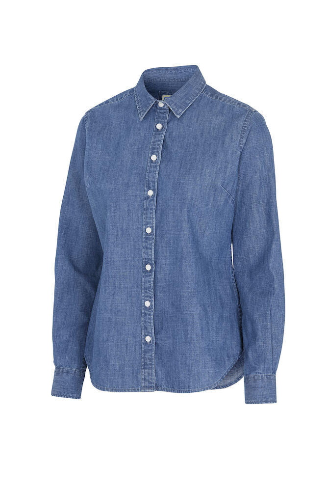 Cottover Denim Shirt | Ladies Organic Cotton Shirt | GOTS | Fairtrade | Sustainable | XS-3XL - Shirt - Logo Free Clothing