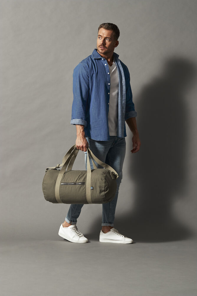 Cottover Canvas Duffle Bag | Fairtrade Organic Cotton Holdall | GOTS | Weekend Bag | 2 Colours - Bag - Logo Free Clothing