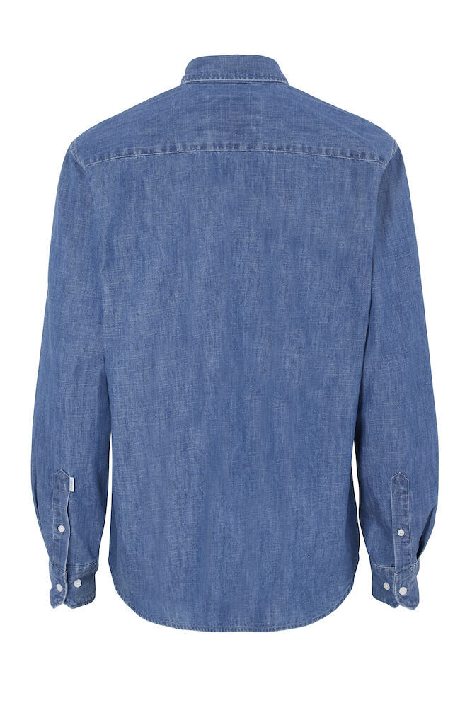 Cottover Denim Shirt | Mens Comfort Fit | Organic Cotton Shirt | GOTS | Fairtrade | Sustainable | XS-3XL - Shirt - Logo Free Clothing