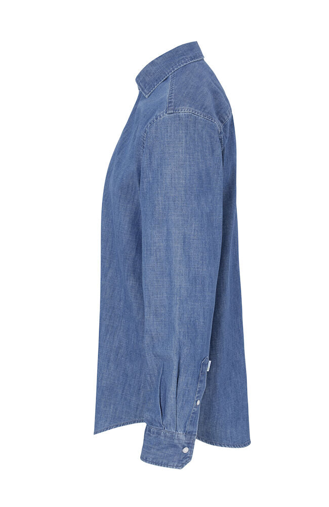 Cottover Denim Shirt | Mens Comfort Fit | Organic Cotton Shirt | GOTS | Fairtrade | Sustainable | XS-3XL - Shirt - Logo Free Clothing