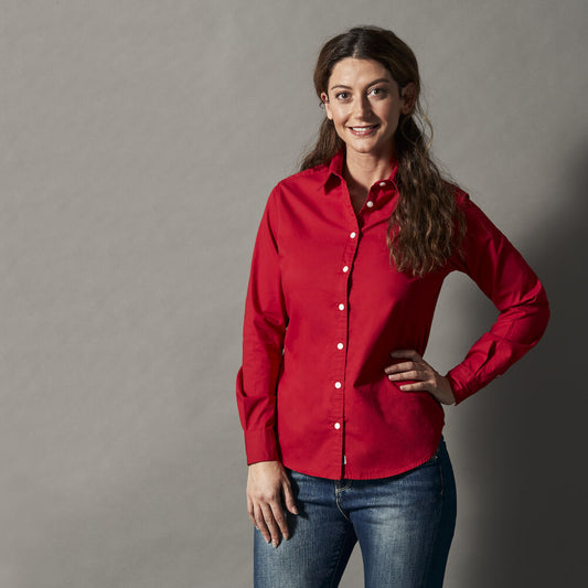 Cottover Twill Shirt | Ladies Organic Cotton Shirt | GOTS | Fairtrade | 4 Colours | XS-3XL - Shirt - Logo Free Clothing