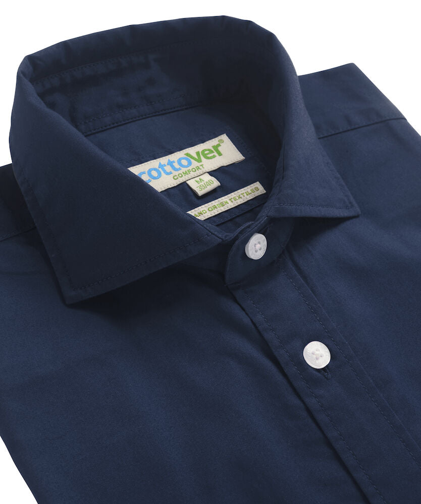 Mens Twill Shirt | Comfort Fit | GOTS | Organic | Logo Free Clothing