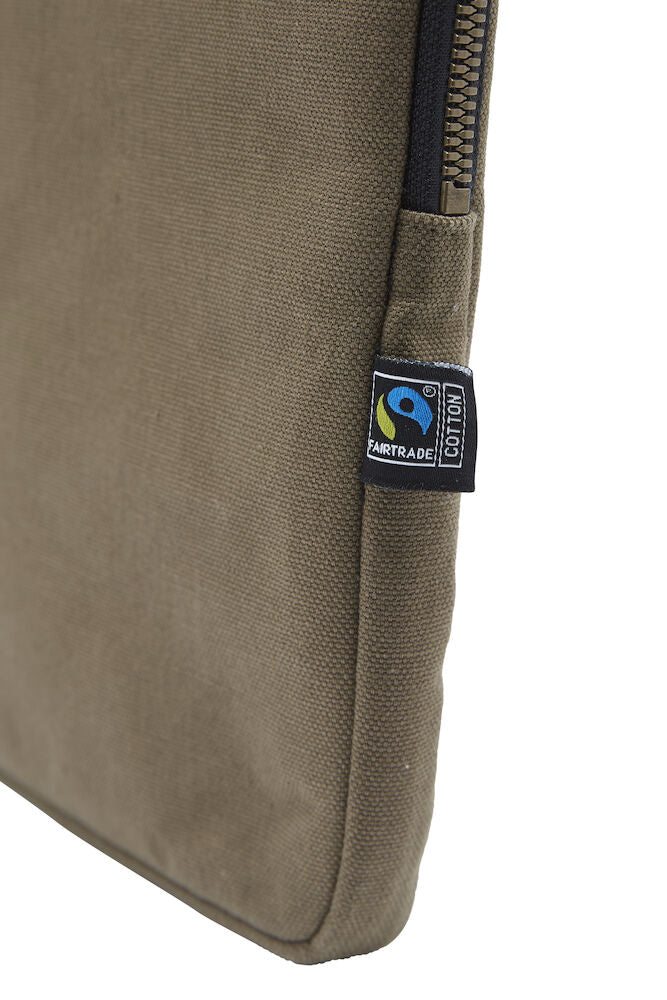 Cottover Padded Canvas Laptop Bag | GOTS Organic Cotton | Fairtrade Computer Bag | 2 Colours - Bag - Logo Free Clothing