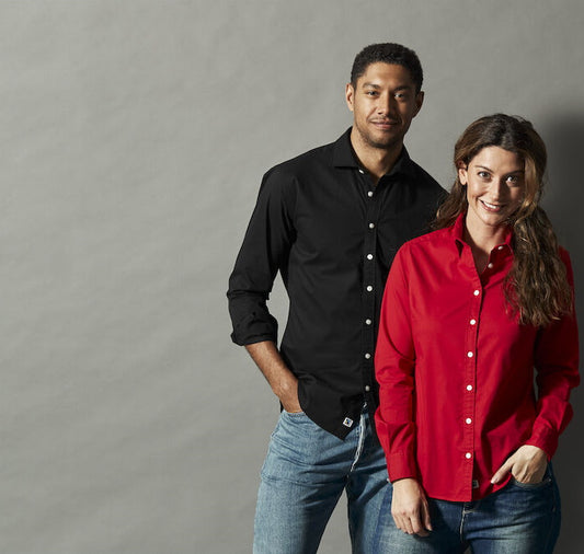 Cottover Twill Shirt | Mens Comfort Fit | GOTS | Organic Cotton | 4 Colours | XS-3XL - Shirt - Logo Free Clothing