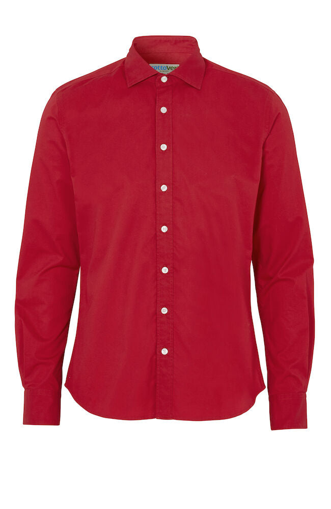 Cottover Twill Shirt | Mens Slim Fit | GOTS | Organic Cotton | Fairtrade | 4 Colours | XS-3XL - Shirt - Logo Free Clothing