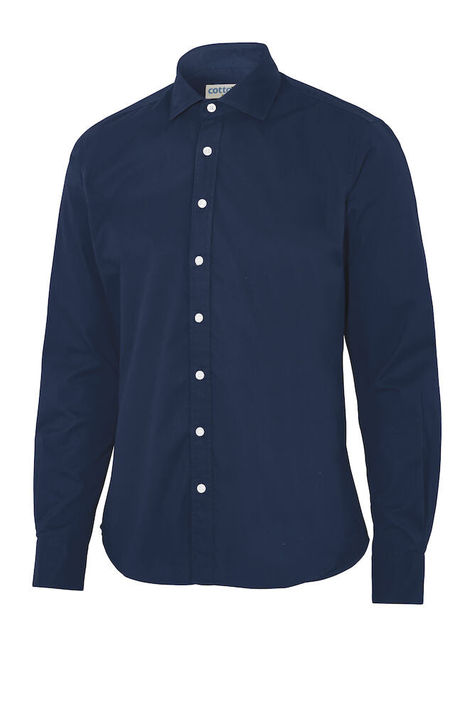 Cottover Twill Shirt | Mens Slim Fit | GOTS | Organic Cotton | Fairtrade | 4 Colours | XS-3XL - Shirt - Logo Free Clothing