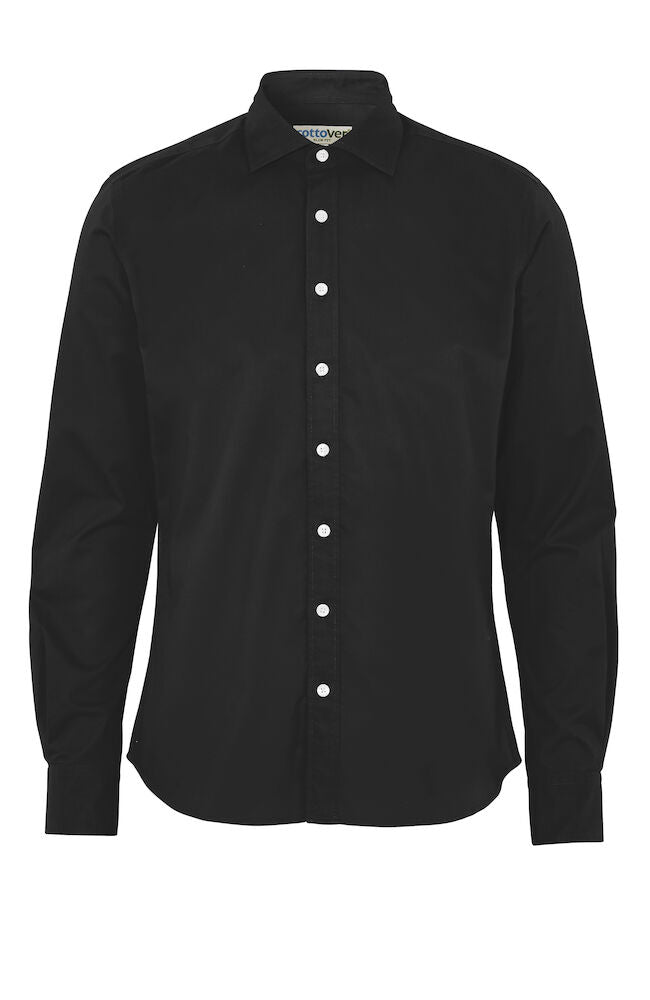 Cottover Twill Shirt | Mens Slim Fit | GOTS | Organic Cotton | Fairtrade | 4 Colours | XS-3XL - Shirt - Logo Free Clothing