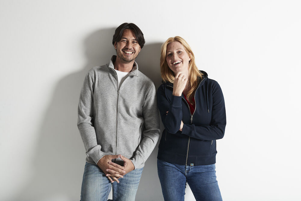 Cottover Mens Heavyweight Zip-Up Sweatshirt | GOTS | French Terry Organic Cotton | S-4XL - Sweatshirt - Logo Free Clothing