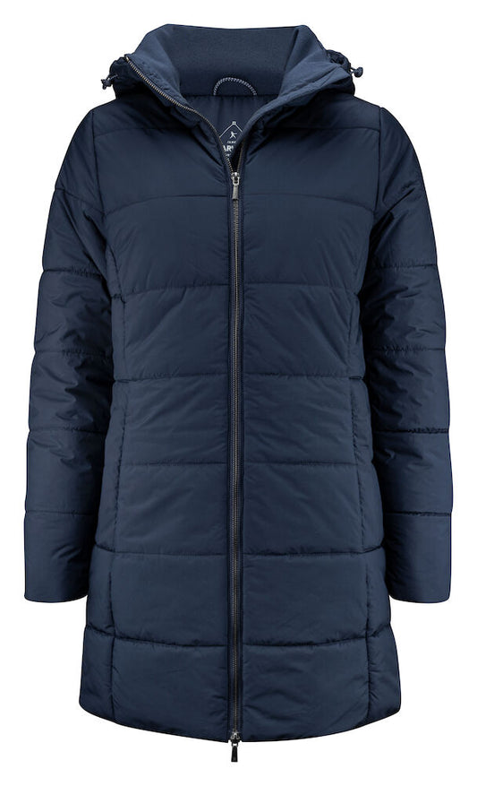 James Harvest Nordmont Ladies Padded Winter Coat | Recycled | Navy or Black | XS-2XL - Winter Jacket - Logo Free Clothing