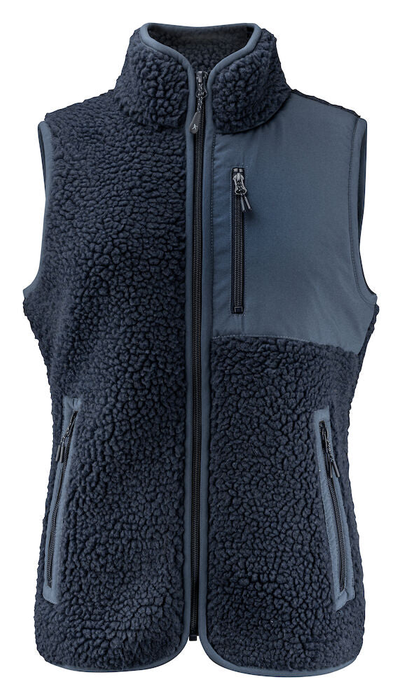 James Harvest Kingsley Ladies Sherpa Fleece Gilet | Super Heavyweight Body Warmer | 3 Colours | XS-2XL - Gilet - Logo Free Clothing